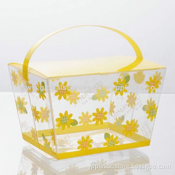 Plastic PP Printed Box with Handle
